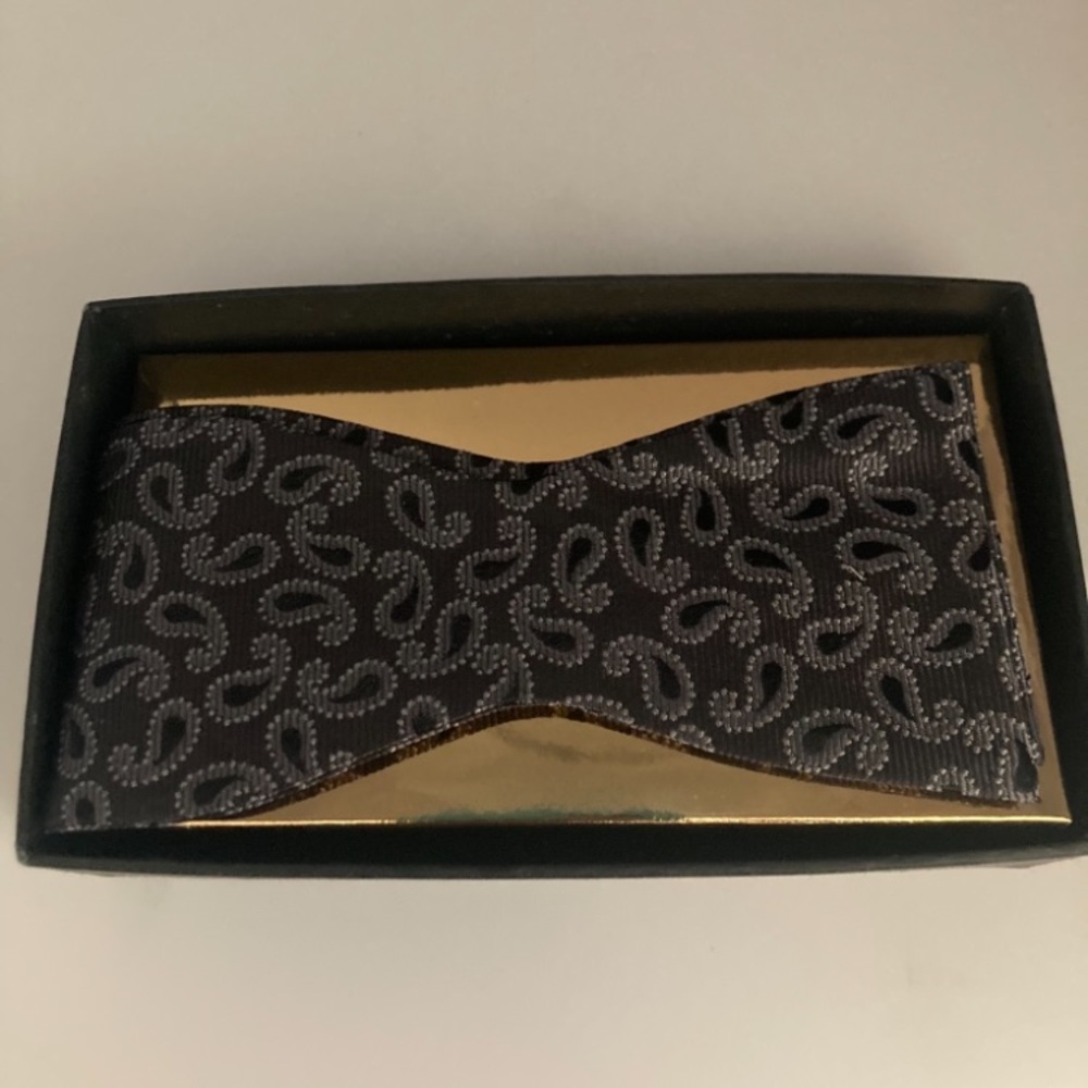 Silk Paisley Bow Tie